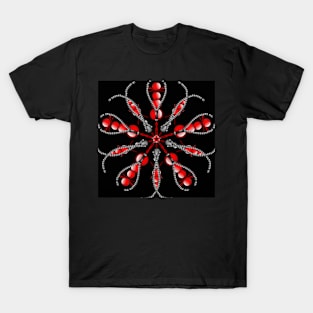 Red and grey spheres T-Shirt